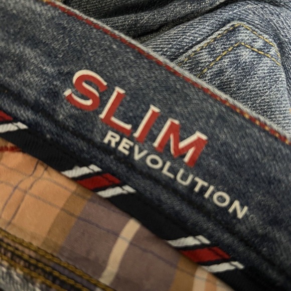 Tommy Hilfiger Jeans Womens 2 Blue Slim Straight Distressed Vintage 2004 Y2K - Picture 7 of 8